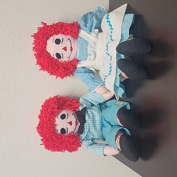 Raggedy Ann and Andy Dolls vintage , handmade - Picture 1 of 16